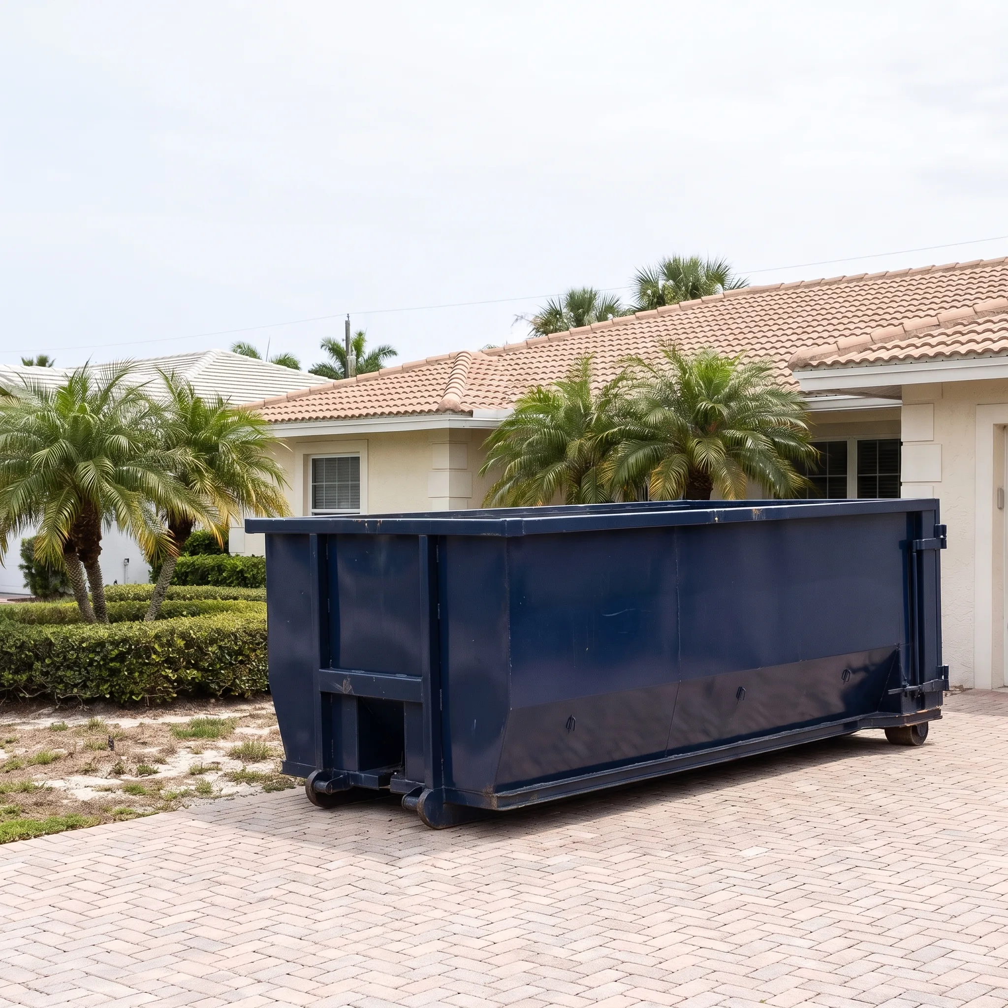 Dumpster on a Fort Myers, FL job site